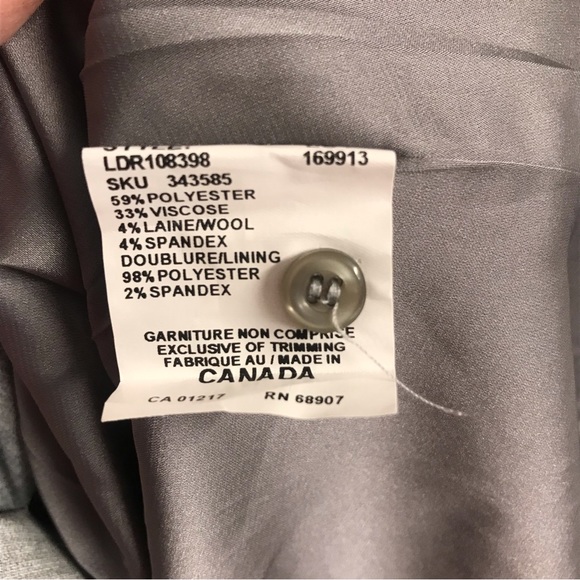 👗Le Chateau NWT Dress Sleeveless Dress Gray XS - Picture 9 of 12